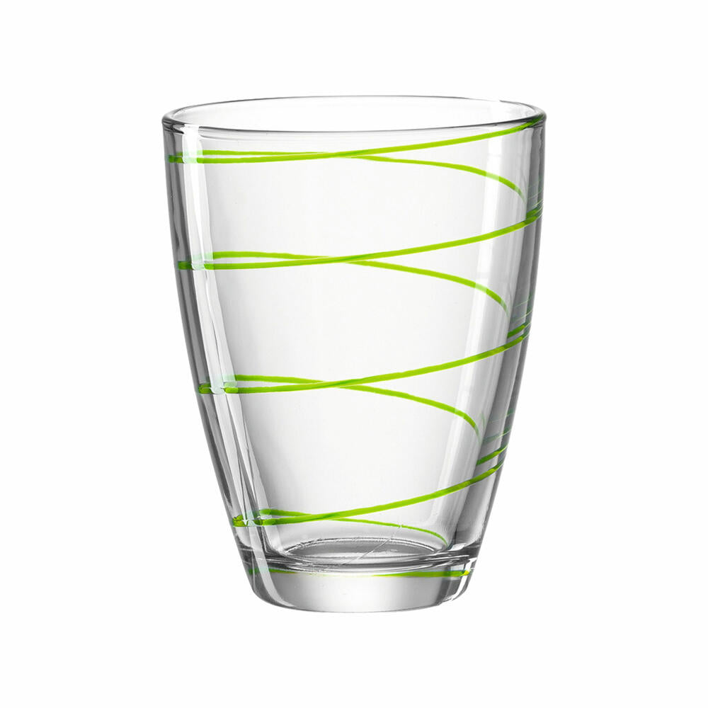 montana: :jolly drinking glass, set of 6, water glass, juice glass, drinking cup, water glass, green, 220 ml, 057342