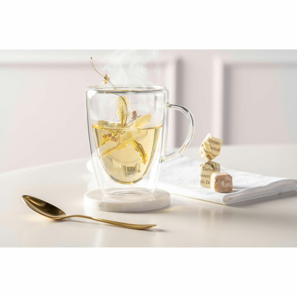 Leonardo double wall cup Duo, cup, tea cup, coffee, double walled, borosilicate glass, clear, 300 ml, 053062