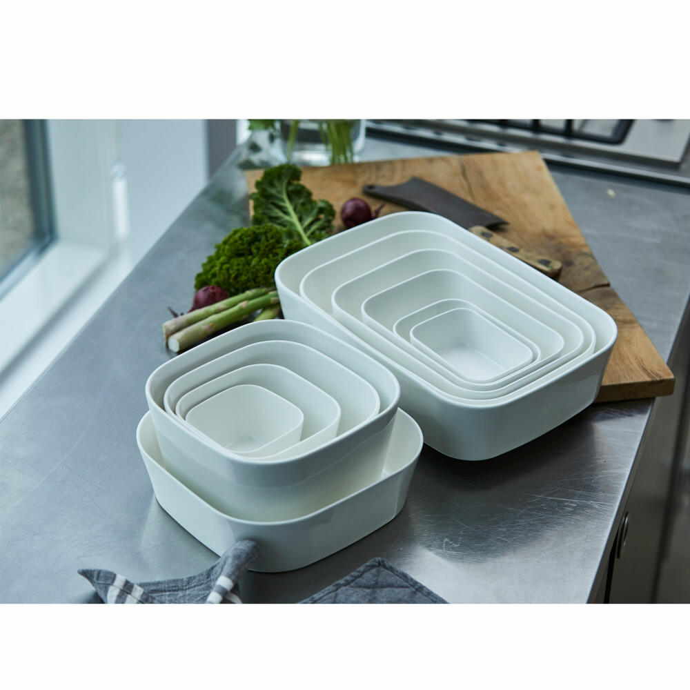 Rosti casserole dish Modula, oven dish, porcelain, white, 20 x 14 x 6 cm, 864604