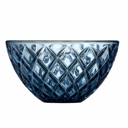 Lyngby Glass Bowl Sorrento Set of 4, Bowl, Serving Bowl, Glass, Blue, 12 cm, 29032