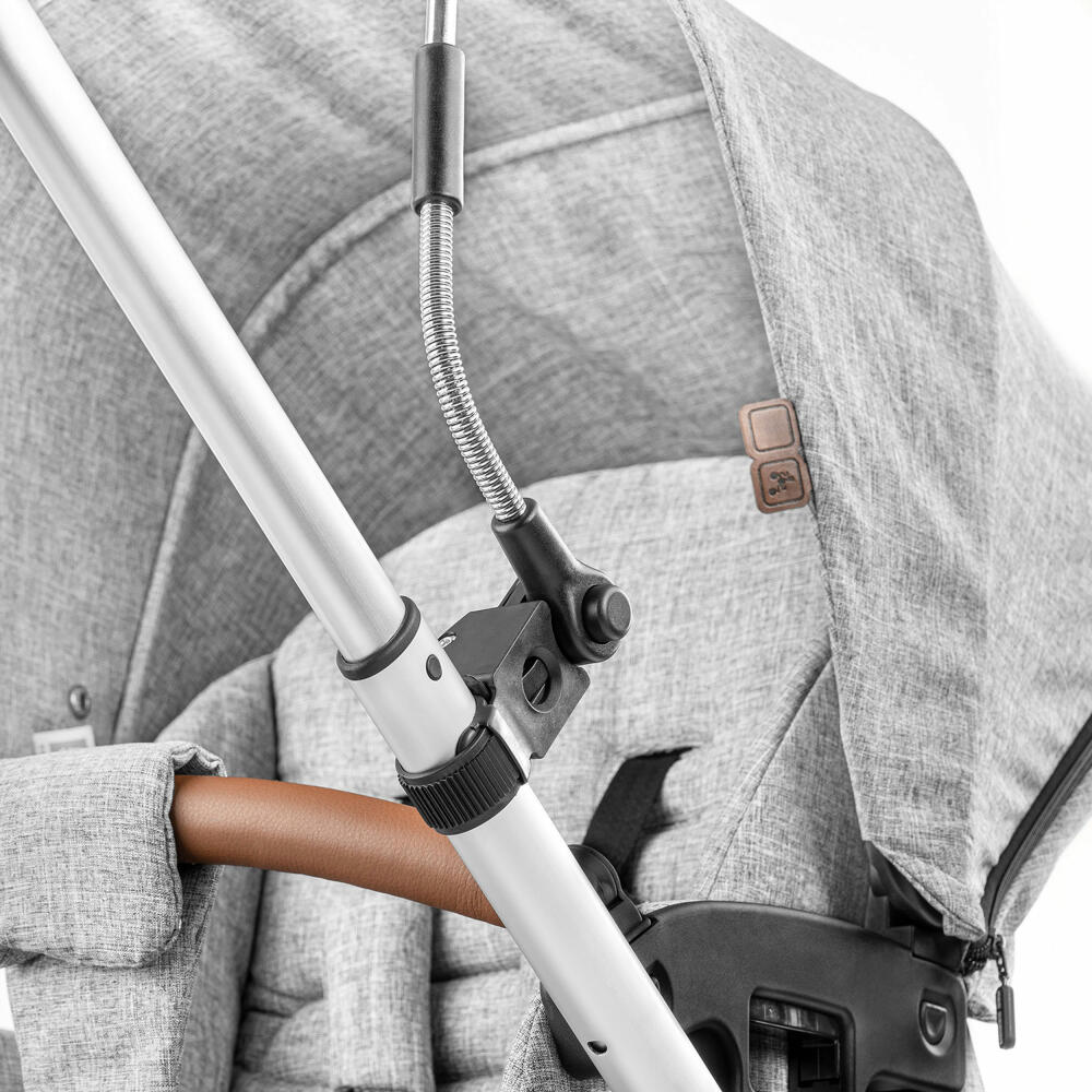 reer ShineSafe stroller parasol, sun umbrella, sun protection, UV protection, stroller, grey melange, 84181