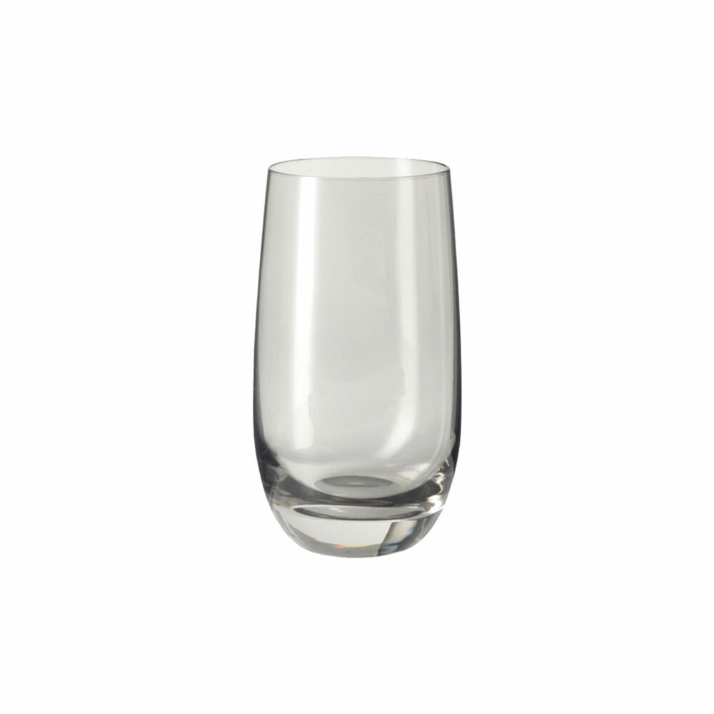 Leonardo Sora drinking glass set of 6, juice glass, water glass, mug, glass, basalto, 270 ml, 14904