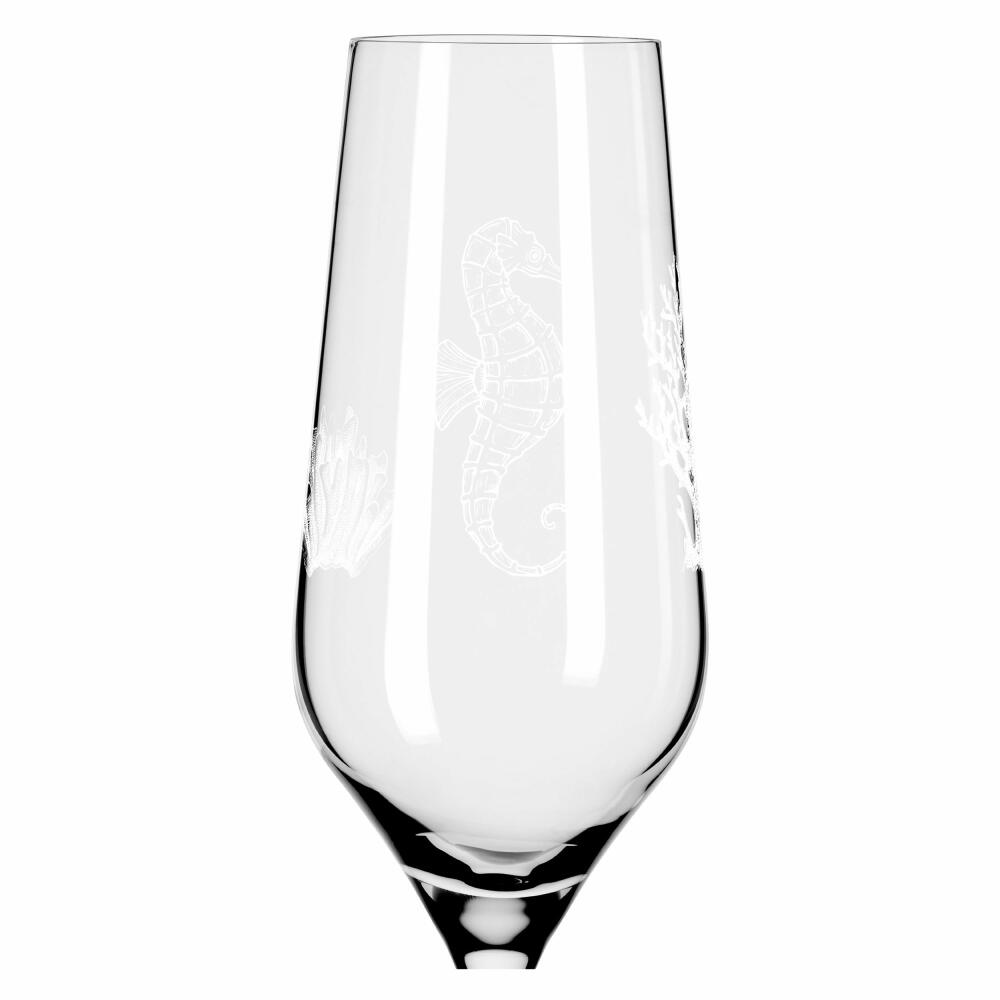 Ritzenhoff champagne glass set of 2 Oceanside 001, Romi Bohnenberg, crystal glass, 250 ml, 3851001