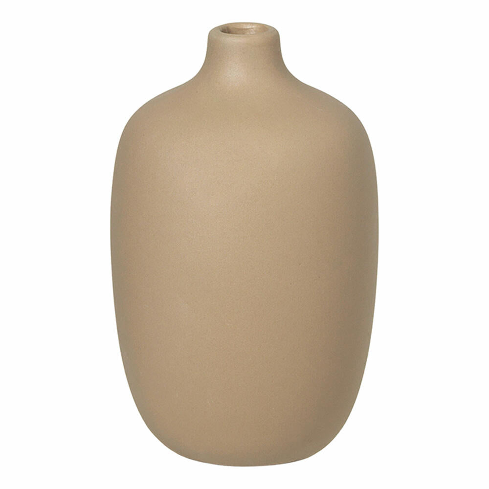 Blomus Vase Ceola, Dekovase, Blumenvase, Keramik, Nomad, H 13 cm, D 8 cm, 66175