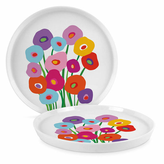 PPD Super Bouquet Trend Plate 21, plate, breakfast plate, cake plate, New Bone China, Ø 21 cm, 160902553