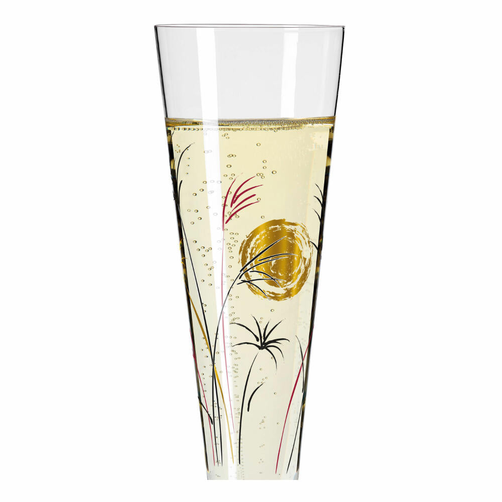 Ritzenhoff Champagne Glass Goldnacht Champagne 013, Rachel Hoshino, Crystal Glass, 205 ml, 1071013