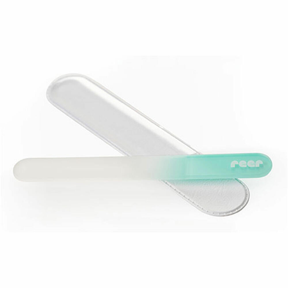 reer PremiumCare Baby Glas-Nagelfeile, Nagelpflege, Nagel Feile, Glasfeile, Kinder, 81043