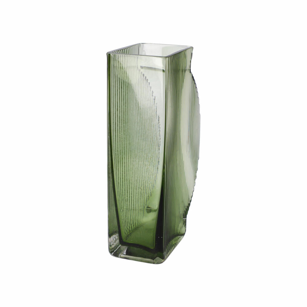 Goebel Vase Moss Shadows, Dekovase, Blumenvase, Glas, Grün, 20 cm, 23122841