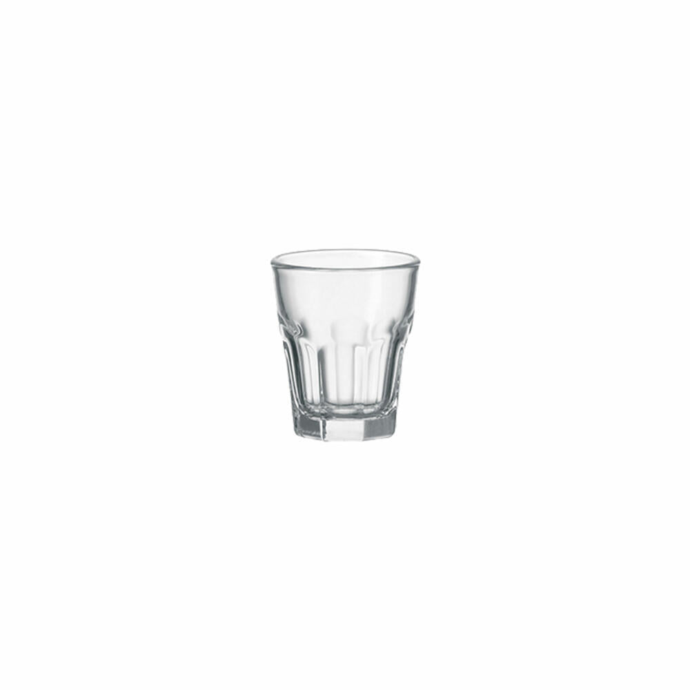 Leonardo Rock Stamper, Schnapsglas, Pinnchen, Shotglas, Glas, 40 ml, 6er Set, 12994