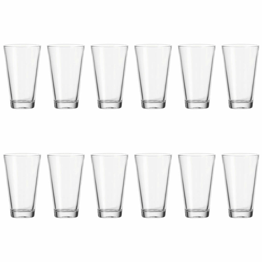 Leonardo Ciao LD mug set of 12, water glass, juice glass, drinking glass, drinking cup, Ø 8 cm, 300 ml, 17207