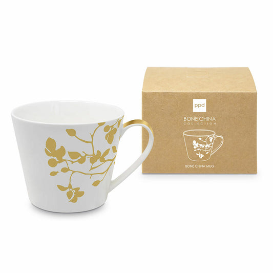 PPD Pure Branch gold Bone China Mug, Tasse, Becher, Kaffeebecher, Teetasse, Bone China, 400 ml, 163602458