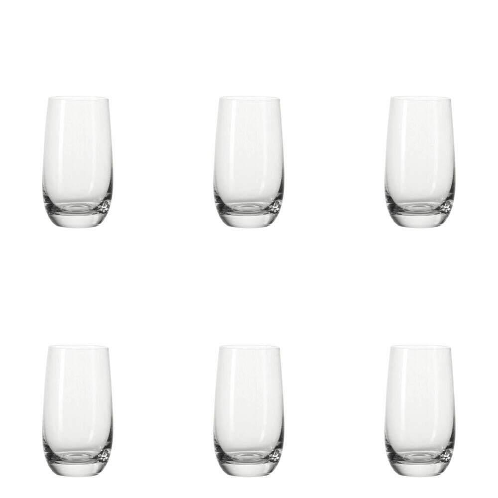 Leonardo Tivoli Mug Large Set of 6, Drinking Glass, Water Glass, Juice Glass, Glass, 350 ml, 17359