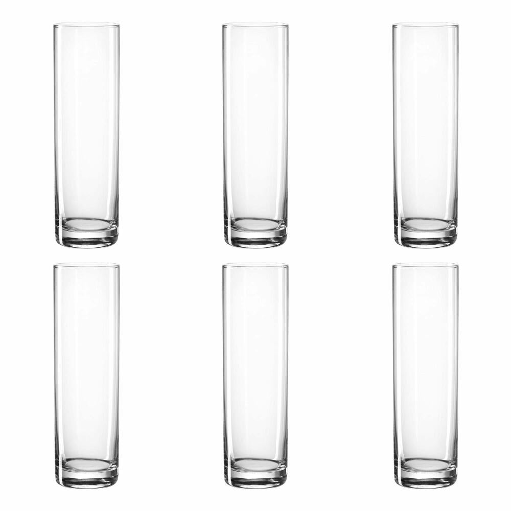 montana: :fiori Grande Vase, set of 6, flower vase, decorative vase, glass vase, flowers, glass, 27 cm, 011127