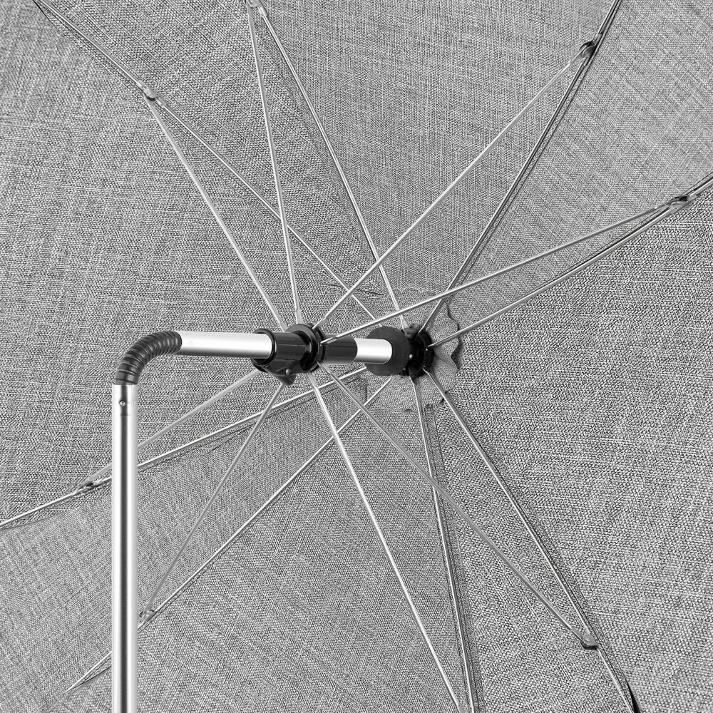 reer ShineSafe stroller parasol, sun umbrella, sun protection, UV protection, stroller, grey melange, 84181