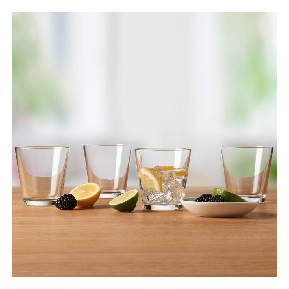 montana: :conic drinking glass, set of 6, water glass, juice glass, drinking cup, glass, 170 ml, 061076