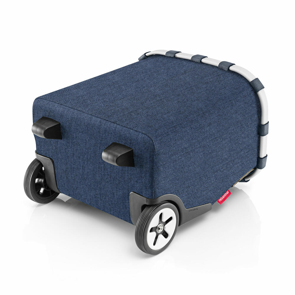 reisenthel carrycruiser, Einkaufstrolley, Herringbone Dark Blue, 40 L, OE4113