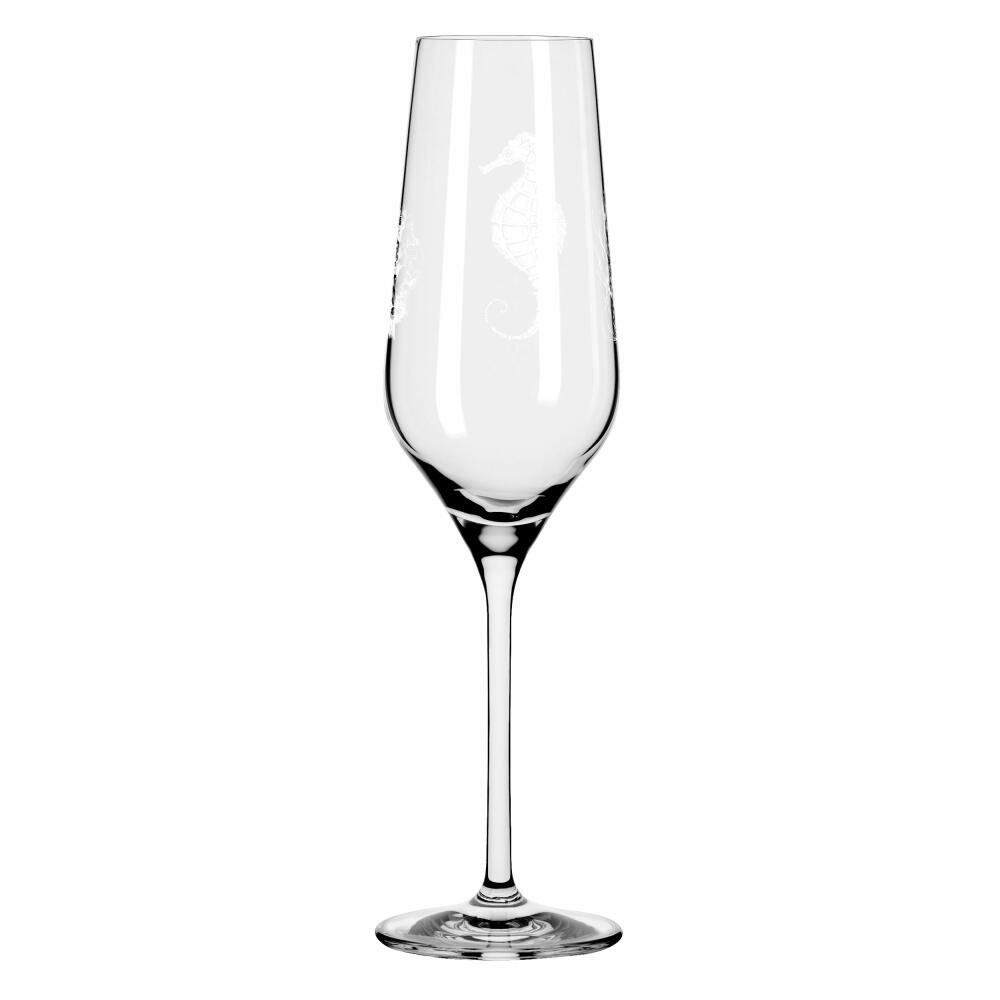 Ritzenhoff champagne glass set of 2 Oceanside 001, Romi Bohnenberg, crystal glass, 250 ml, 3851001