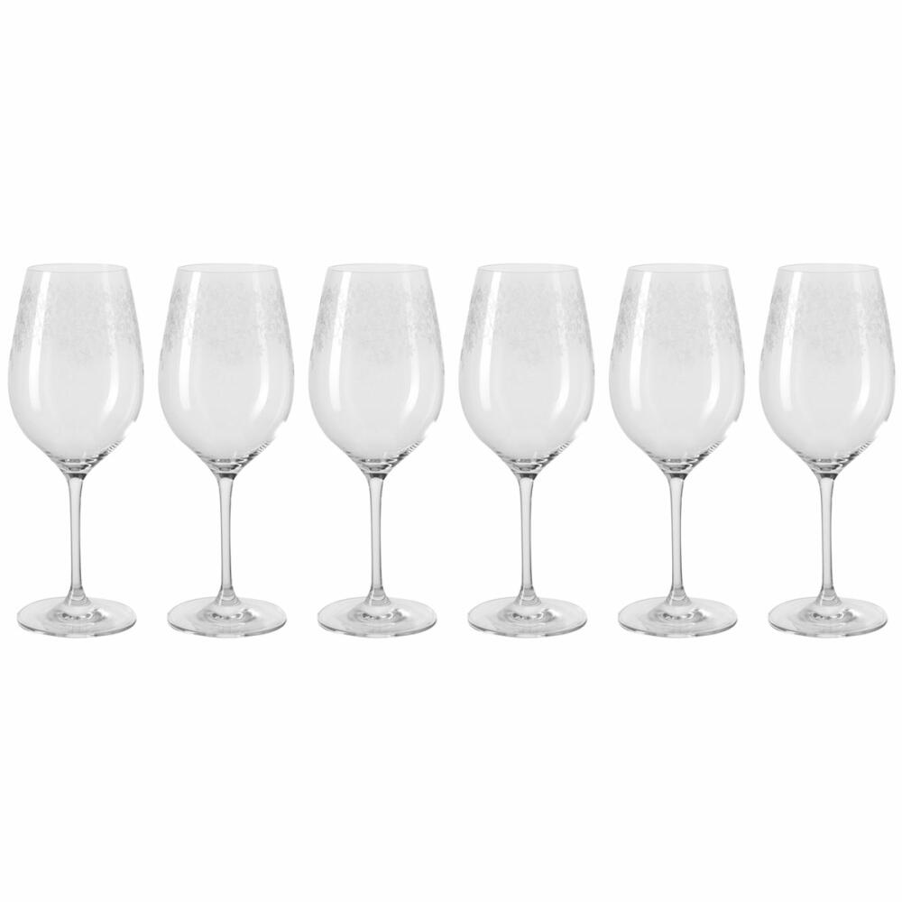 Leonardo Chateau Bordeaux glass set of 6, red wine glass, wine glass, elegant glass with engraving, 620 ml, 17453