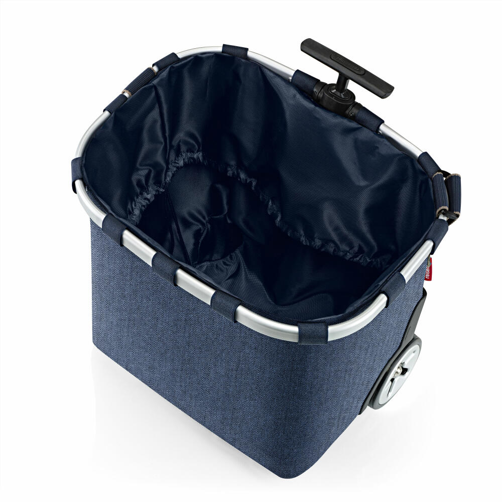 reisenthel carrycruiser, Einkaufstrolley, Herringbone Dark Blue, 40 L, OE4113