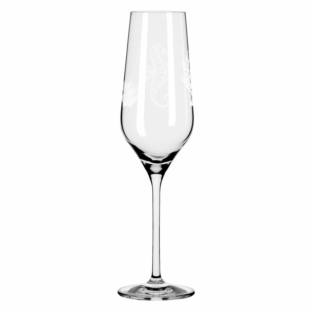 Ritzenhoff champagne glass set of 2 Oceanside 001, Romi Bohnenberg, crystal glass, 250 ml, 3851001