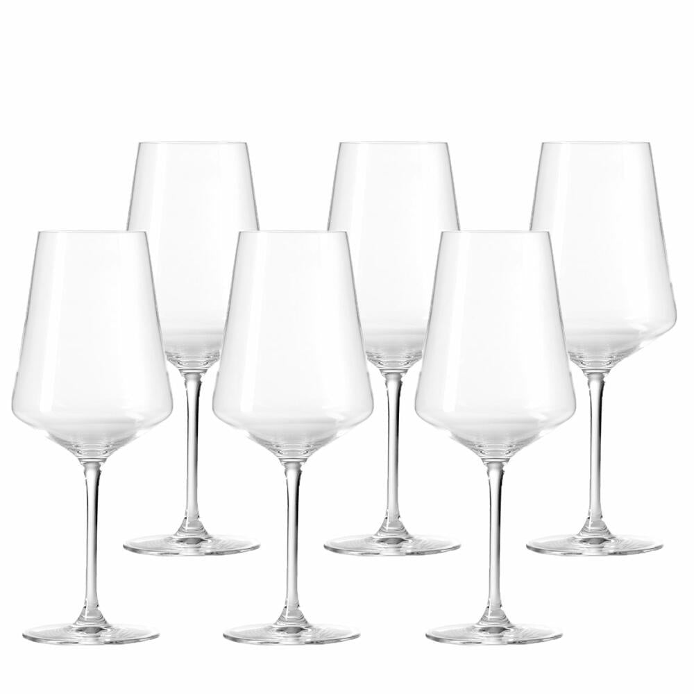 Leonardo Puccini red wine glass set of 6, red wine glass, stem glass, glass, 120 ml, 14790