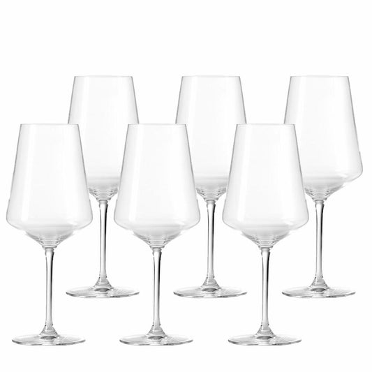 Leonardo Puccini red wine glass set of 6, red wine glass, stem glass, glass, 120 ml, 14790