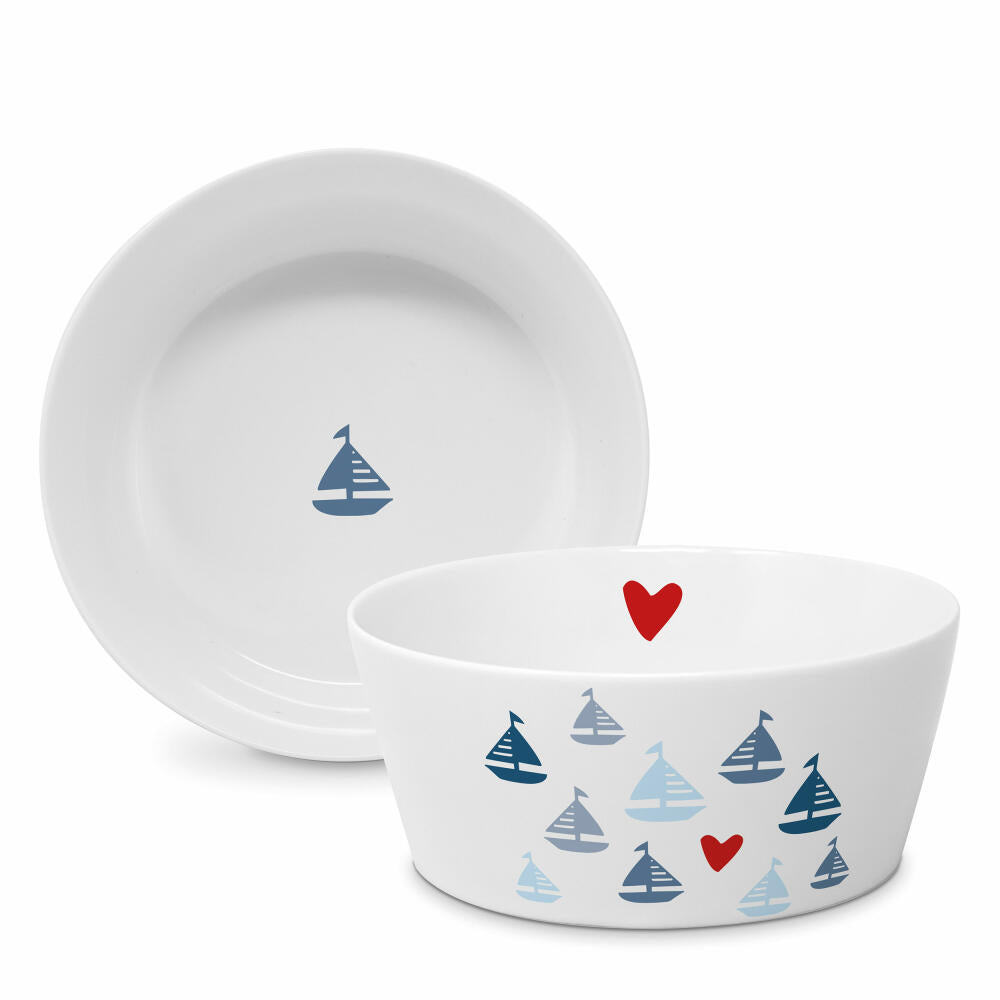 PPD Seaside Sailing Trend Bowl, Schüssel, Schale, Müslischale, New Bone China, Ø 15 cm, 160802664