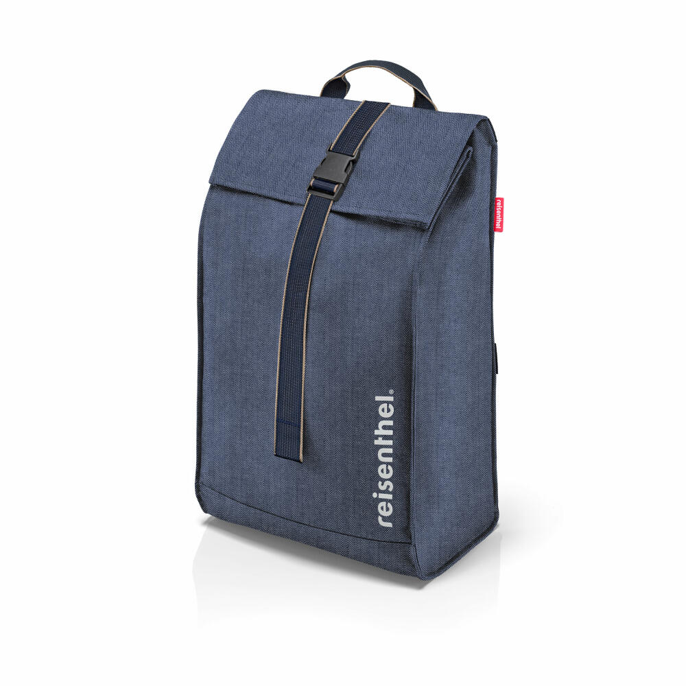 reisenthel citycruiser, Einkaufstrolley mit Tasche, Herringbone Dark Blue, 40 L, MJ4113