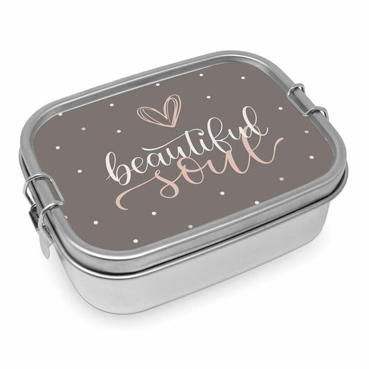 PPD Beautiful Soul Steel Lunch Box, lunch box, snack box, stainless steel, 900 ml, 491345