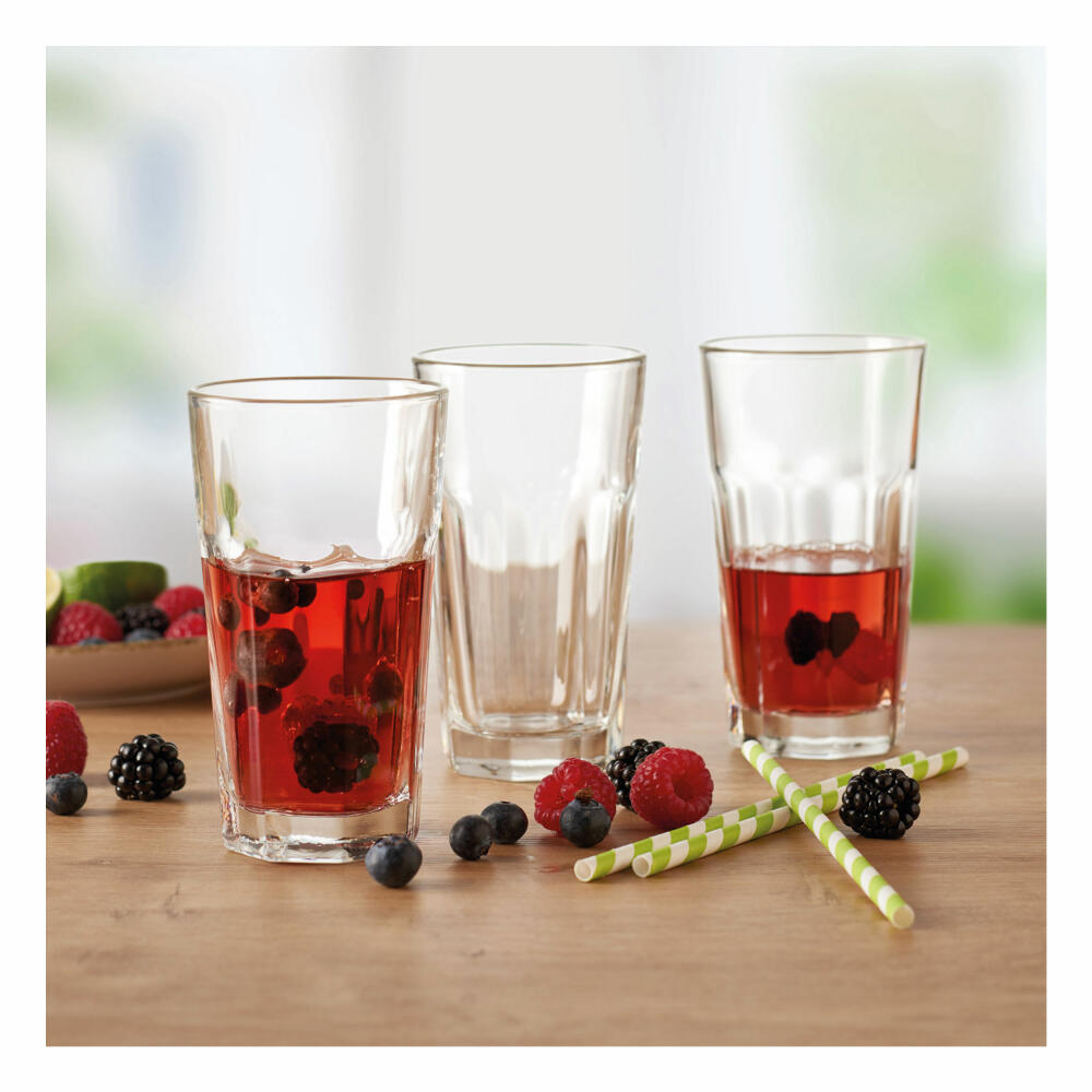 montana: :skip drinking glass, set of 6, long drink cup, long drink glass, water glass, juice glass, long drink glass, 200 ml, 057393