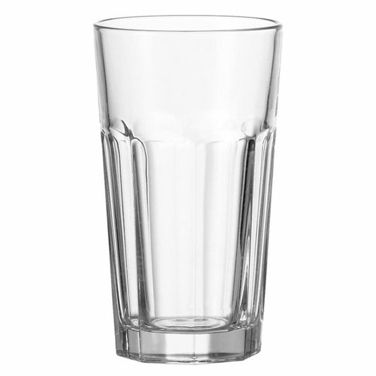 Leonardo Rock Mug XL, Drinking Glass, Water Glass, Cocktail Glass, Latte Macchiato Glass, 550 ml, Set of 4, 13000