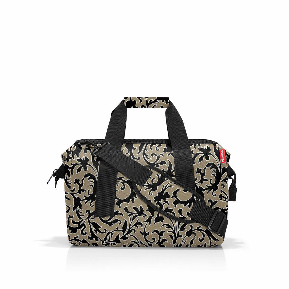 reisenthel allrounder M, travel bag, sports bag, shoulder bag, Baroque Marble, 18 L, MS7061