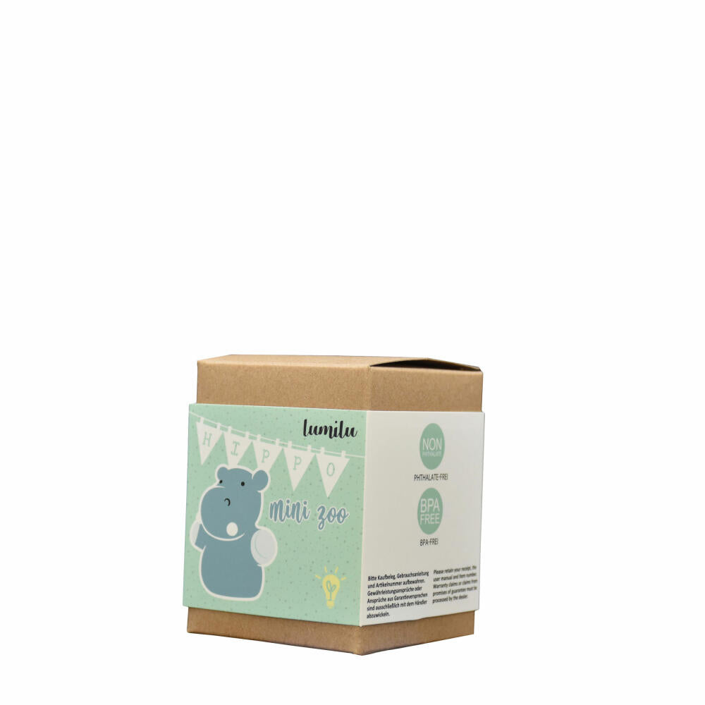 reer lumilu Mini Zoo hippo, night light, slumber light, calming light, LED, 52353