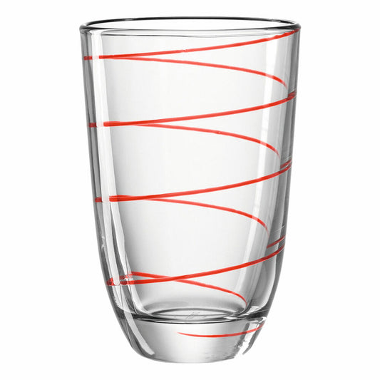 montana: :jolly Trinkglas, 6er Set, Wasserglas, Saftglas, Longdrinkglas, Wasser Glas, Rot, 290 ml, 057347