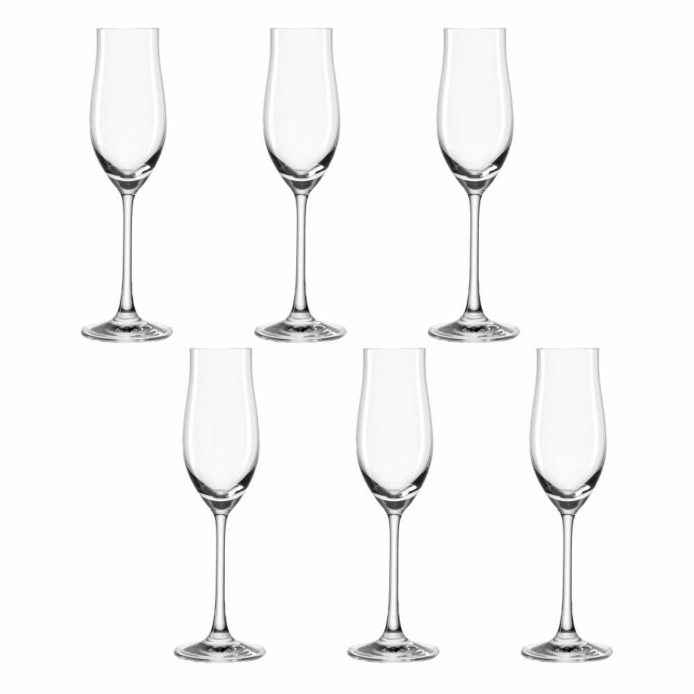 montana: :fine sparkling wine glass, set of 6, champagne glass, sparkling wine flute, sparkling wine goblet, prosecco glass, sparkling wine glass, 160 ml, 042789