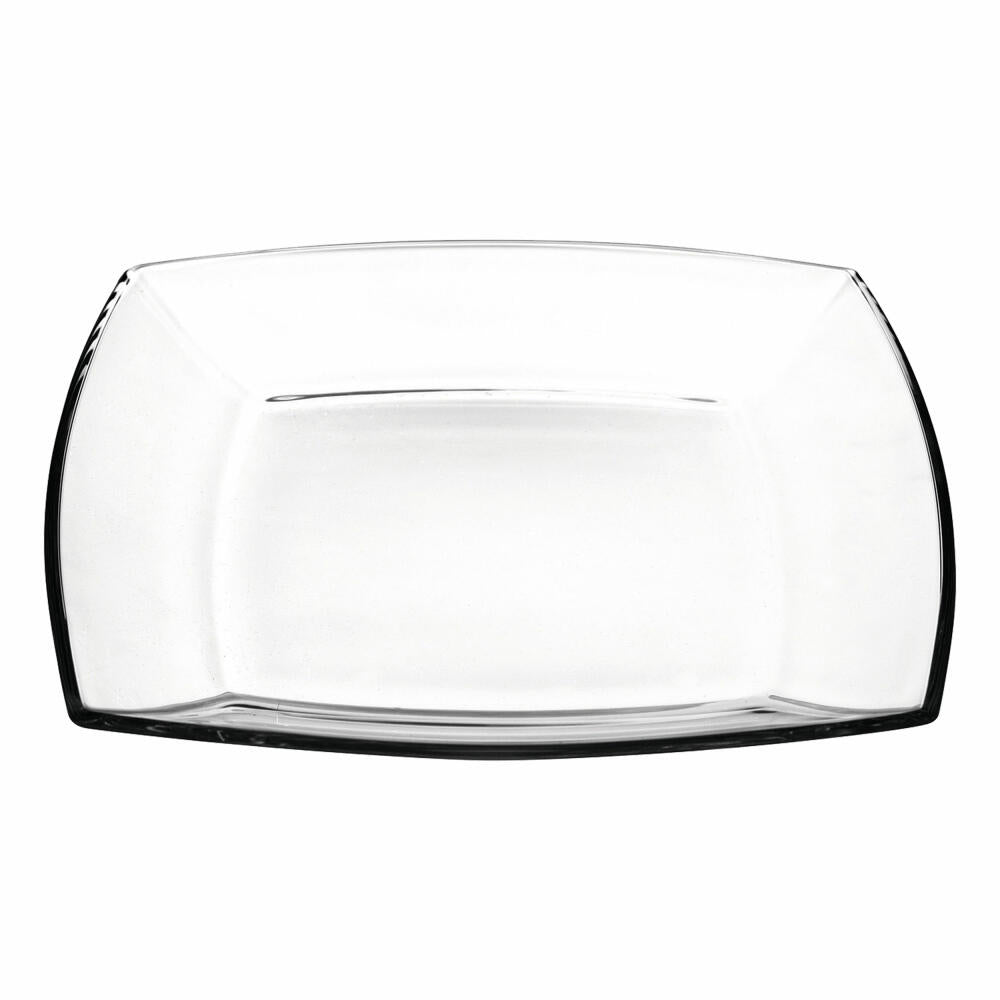 montana: :carré plate, set of 12, dessert plate, cake plate, small glass plate, glass, Ø 19 cm, 085112