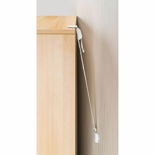 reer Möbel-Kippsicherung, 2er Set, Kippschutz, Kindersicherung, Sicherung Kinder, Sicherheit, Weiß, 73020