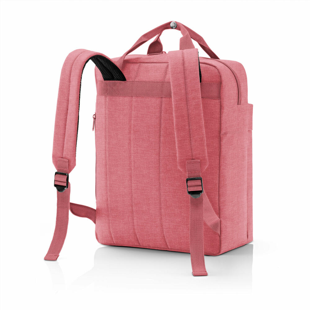 reisenthel allday backpack M, backpack, leisure backpack, hand luggage bag, Twist Berry, 15 L, EJ3077