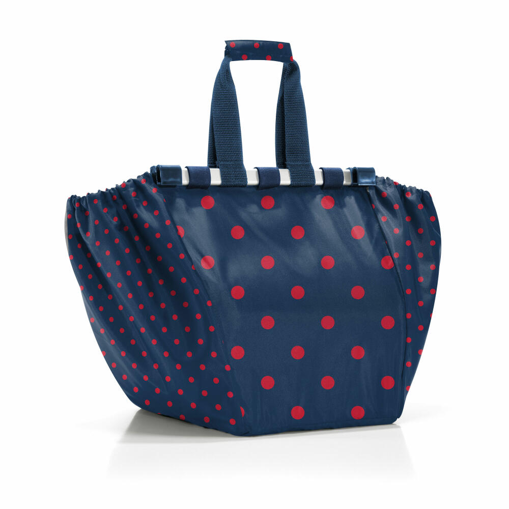 reisenthel easyshoppingbag, bag for shopping cart, shopping bag, polyester fabric, Mixed Dots Red, 30 L, UJ3075