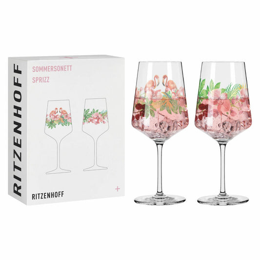 Ritzenhoff Sommersonett aperitif glass set of 2 005, Artur Hakobyan, crystal glass, 544 ml, 3461005