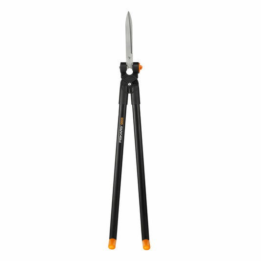 Fiskars PowerLever Scherenstorch GS53, Garten Schere, Outdoorschere, Gartenzubehör, Stahl / Aluminium, Schwarz / Orange, 91 cm, 1001565