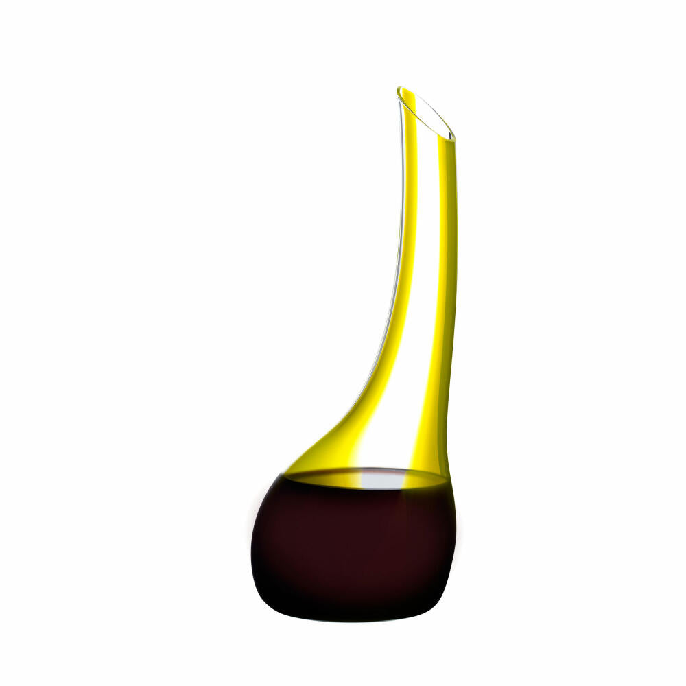 Riedel Dekanter Cornetto Confetti Yellow, Glasdekanter, Dekantierflasche, Weinkaraffe, Hochwertiges Glas, Gelb, 1.2 L, 1977/13Y