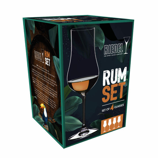 Riedel Rum Set, 4er Set, Rumgläser, Stielgläser, Rumglas, Schnapsglas, Kristallglas, 200 ml, 5515/11