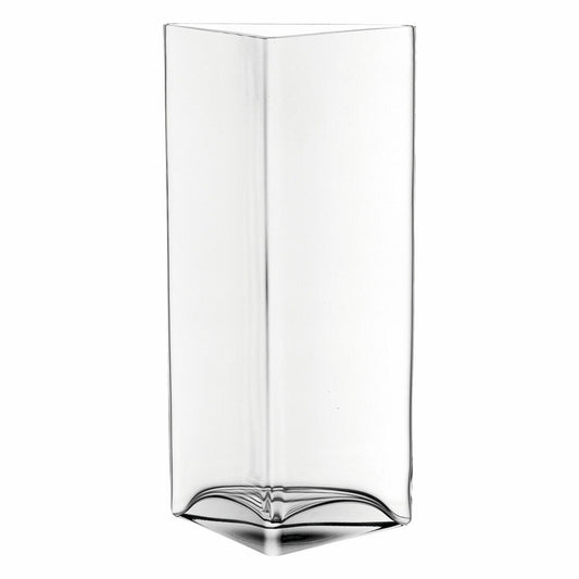 Leonardo Centro Vase Triangle, Flower Vase, Glass Vase, Table Vase, Decorative Vase, Flowerpot, Glass, 34 cm, 046942