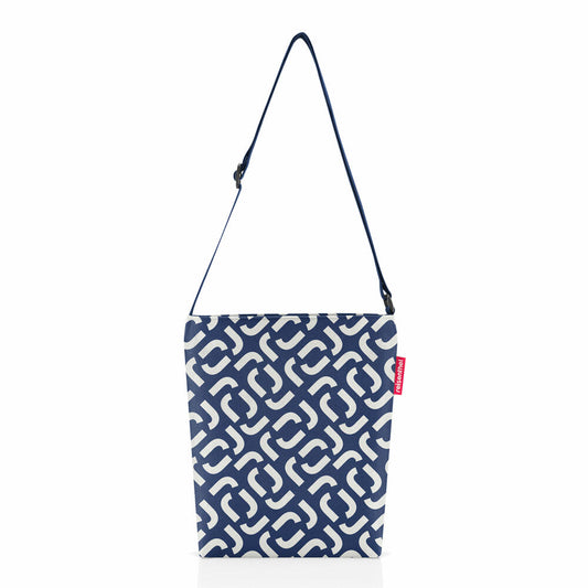 reisenthel shoulderbag S, Schultertasche, Tragetasche, Umhängetasche, Tasche, Polyestergewebe, Signature Navy, 4.7 L, HY4073