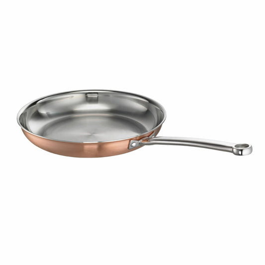 Schulte-Ufer frying pan De Luxe i, grill pan, stainless steel 18/10, 28 cm, 9550-28 i