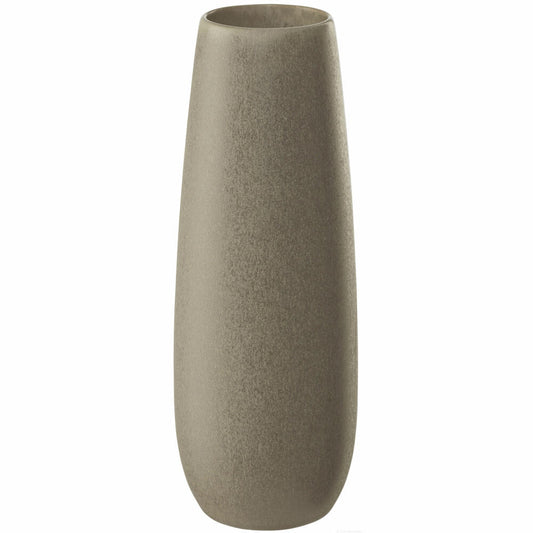 ASA Selection ease Vase stone, Blumenvase, Dekovase, Steingut, Braun, H 25 cm, 91031171