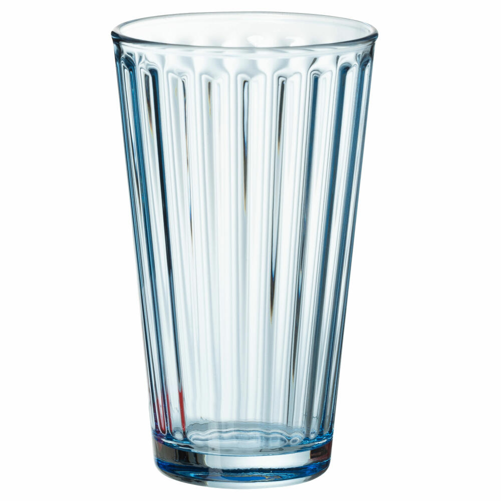 Ritzenhoff & Breker Longdrinkglas Lawe, Becher, Trinkglas, Glas, Blau, 400 ml, 164442