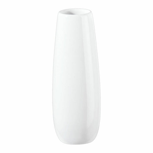 ASA Selection Ease Vase, Raumdekoration, Blumenvase, Keramik, Weiß, H 18 cm, 91030005