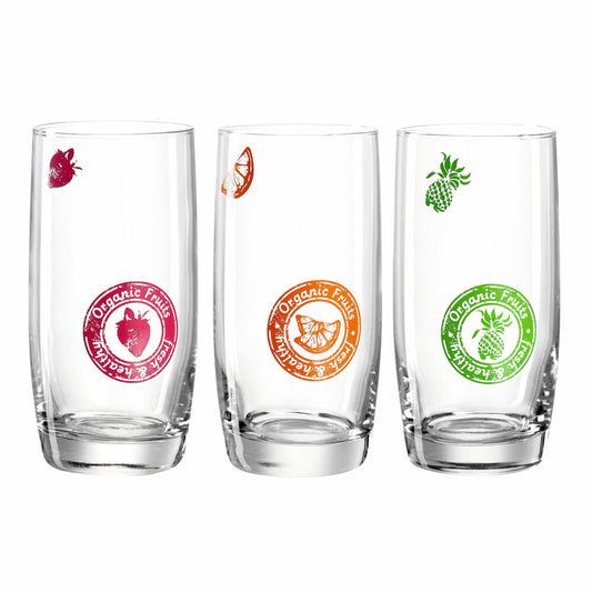 montana: :fit drinking glass, set of 3, water glass, juice glass, long drink glass, water glass, 330 ml, 054045